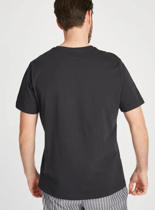 Charcoal Marl & Black Pyjama Top 2 Pack XL