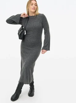 Charcoal Soft Touch Midaxi Dress 18