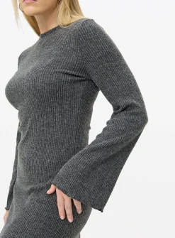Charcoal Soft Touch Midaxi Dress 18
