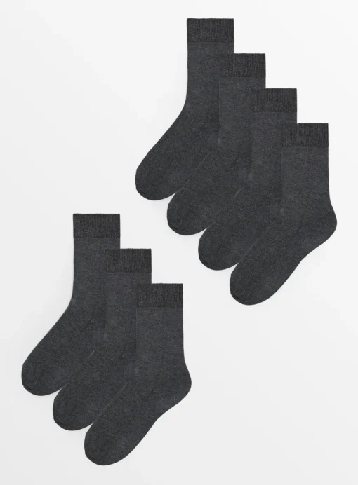 Charcoal Stay Fresh Socks 7 Pack 6-8.5