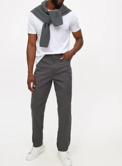 Charcoal Straight Leg Trousers 38S