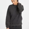 Charcoal Washed Coord Sweatshirt S