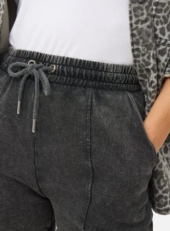 Charcoal Washed Co-ord Sweat Shorts XXL
