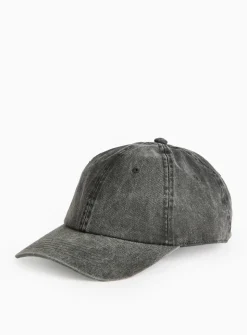 Charcoal Washed Denim Cap One Size
