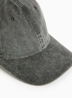 Charcoal Washed Denim Cap One Size