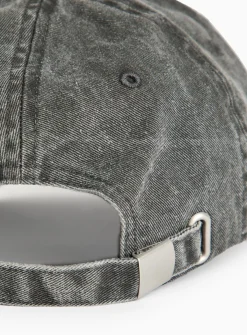 Charcoal Washed Denim Cap One Size