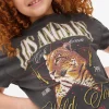 Charcoal Wild Cat Graphic T-Shirt 14 years