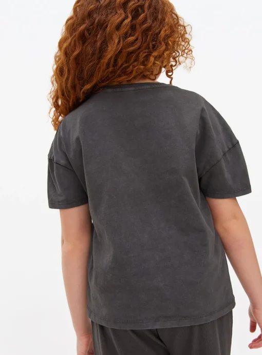 Charcoal Wild Cat Graphic T-Shirt 14 years