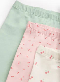 Cherry Print Leggings 3 Pack Up to 3 mths