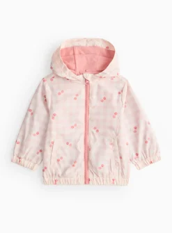 Cherry Print Lightweight Mac 9-12 months