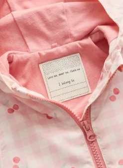 Cherry Print Lightweight Mac 9-12 months