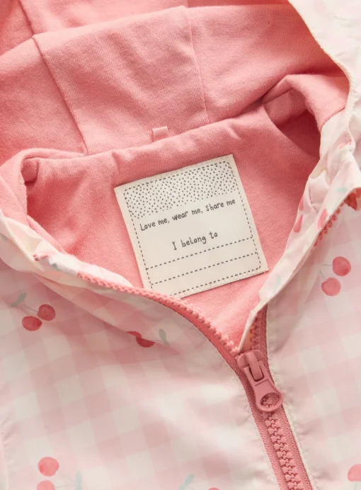 Cherry Print Lightweight Mac 9-12 months
