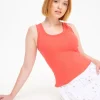 Classic Coral Ribbed Vest Top 14