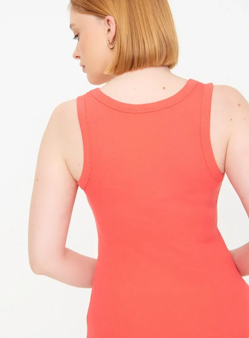 Classic Coral Ribbed Vest Top 14