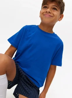 Cobalt Blue Crew Neck School T-Shirt 2 Pack 6 years