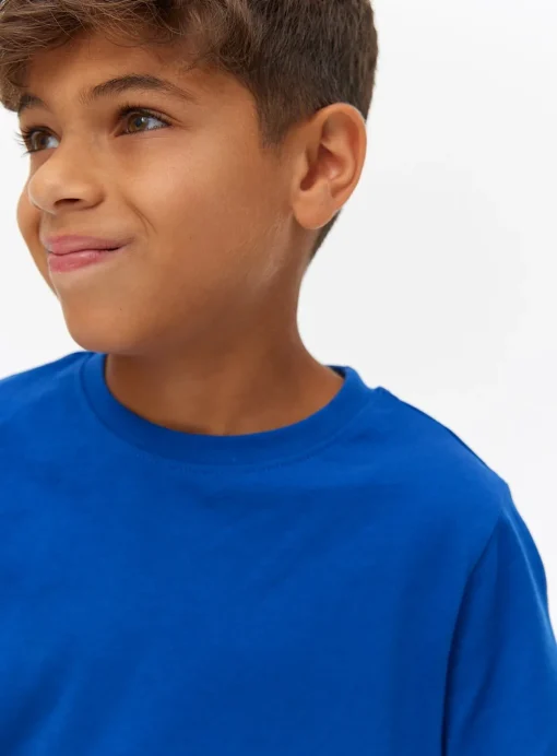 Cobalt Blue Crew Neck School T-Shirt 2 Pack 6 years