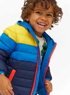 Colour Block Puffer Coat 1-2 years
