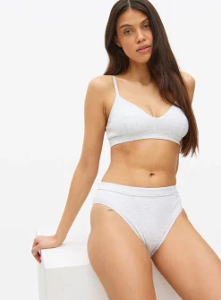 Cottonform™ Grey Marl High-Leg Knickers 18