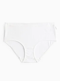 Cottonform™ White Rib Knicker Shorts 26