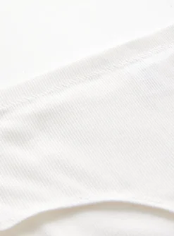 Cottonform™ White Rib Knicker Shorts 26