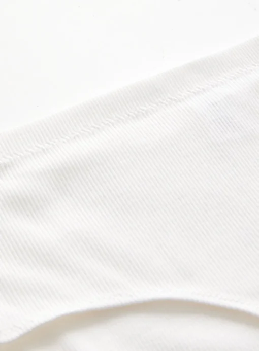 Cottonform™ White Rib Knicker Shorts 26