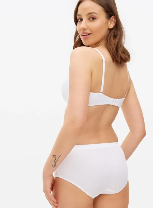 Cottonform™ White Rib Knicker Shorts 26