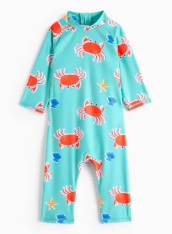 Crab Print Sunsuit 1.5-2 years