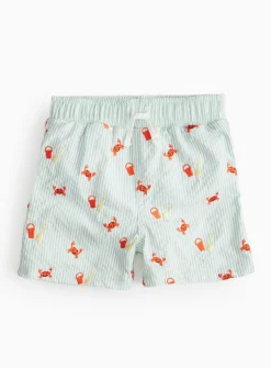 Crab Stripe Swim Shorts 2-3 years
