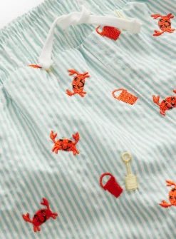 Crab Stripe Swim Shorts 2-3 years