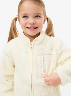 Cream Borg Fleece Jacket 1-2 years
