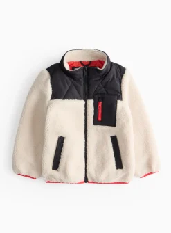 Cream Borg Fleece Shacket 13-14 years