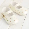 Cream Butterfly Mary Jane Shoes 6-9 months