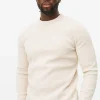 Cream Chenille Crew Neck Jumper S