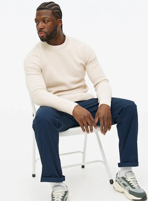 Cream Chenille Crew Neck Jumper S