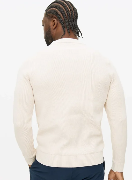 Cream Chenille Crew Neck Jumper S