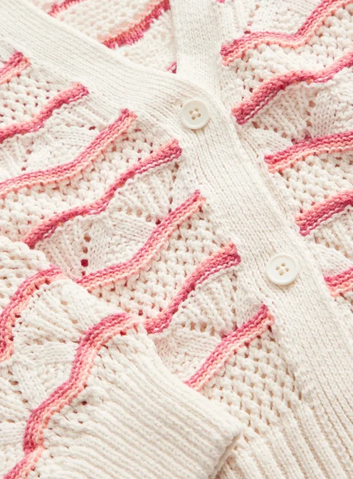 Cream Crochet Look Cardigan 5 years