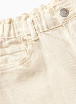 Cream Denim Barrel Leg Jeans 5 years