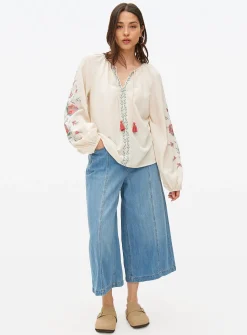 Cream Embroidered Blouse 20