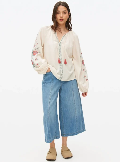 Cream Embroidered Blouse 20