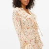 Cream Floral Ruffle Maxi Romantic Dress 12
