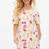 Cream Fruit Print Nightdress S