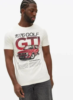 Cream Golf GTI Graphic Print T-Shirt XL