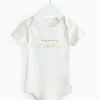 Cream Happy Birthday Mummy Slogan Bodysuit   3-6 months