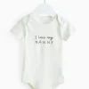 Cream I Love My Nanny Slogan Bodysuit 6-9 months