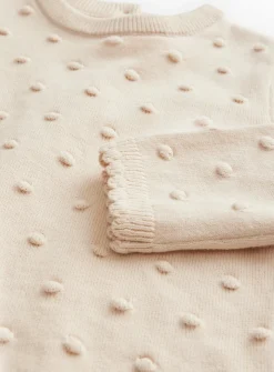 Cream Knitted Jumper & Leggings Set Up to 3 mths