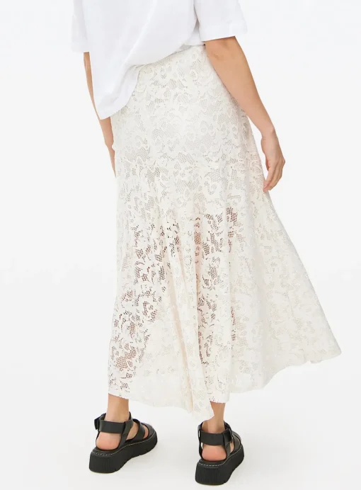 Cream Lace Maxi Skirt 12