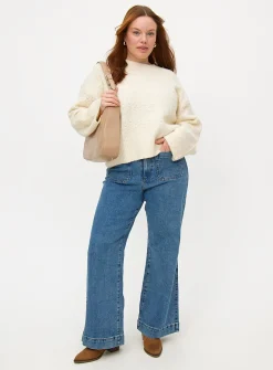 Cream Pointelle Knitted Jumper 12