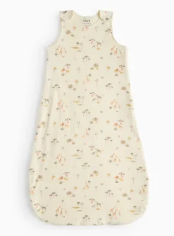Cream Safari Print 0.5 Tog Sleeping Bag 18-24 months