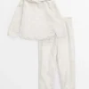 Cream Star Embossed Hooded Pyjama Set 4-5 years