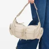 Cream Washed Cargo Shoulder Bag One Size